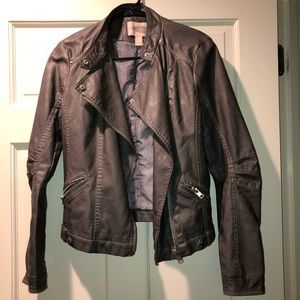Faux leather jacket